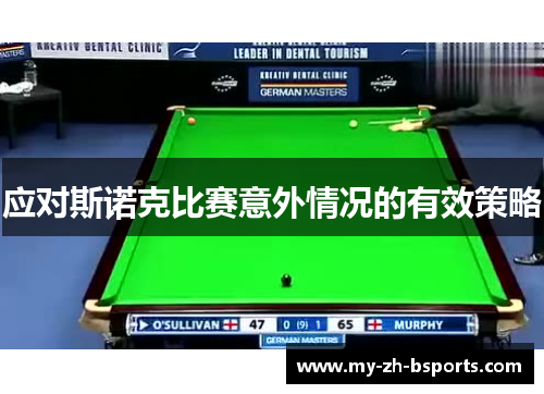 应对斯诺克比赛意外情况的有效策略